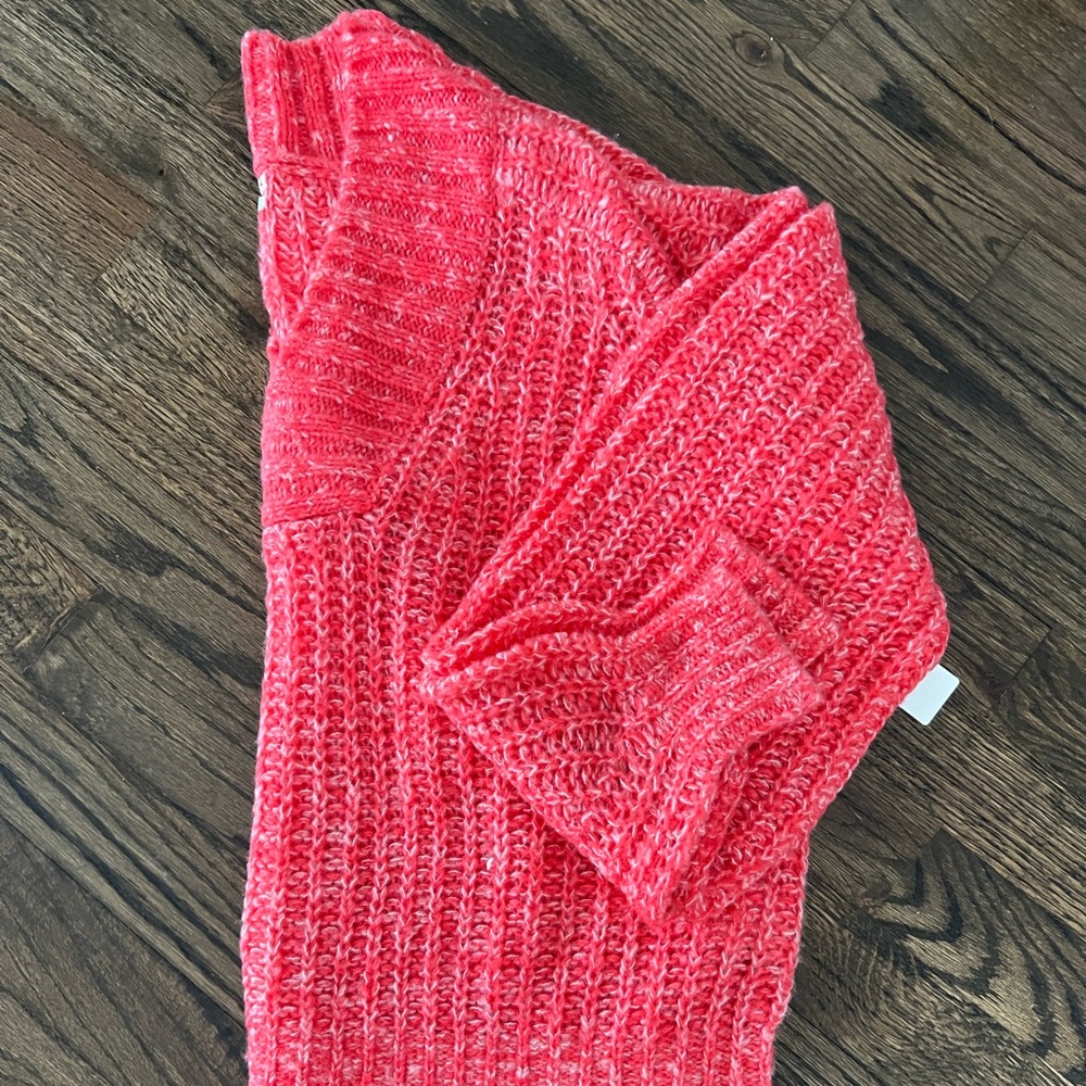 Anthropologie Vibrant Red Knit Sweater
